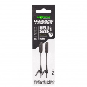 Leadcore Korda Kable Leadcore Leader Heli Safe Weed 50cm