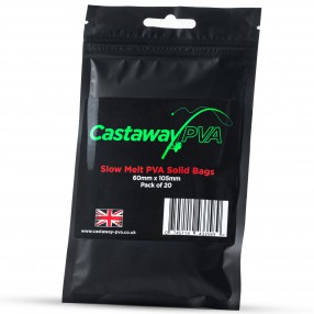 Woreczki Castaway PVA Slow Melt Solid Bags 60mm x 105mm/20szt. 