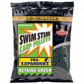 Pellet Dynamite Baits Swim Stim Pellets Pro-Expander Betaine Green 4mm