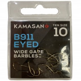 Haczyki Kamasan B911 Barbless Eyed nr 14