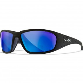 Okulary Wiley X BOSS Capt Pol Blue Mirror Matte Black Frame