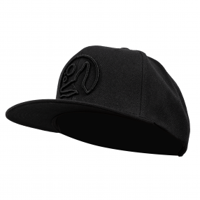 Czapka Z Prostym Daszkiem Moonfin Czarne Logo 3D 