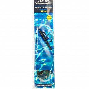 Przypon Z Bezpiecznym Klipsem Carp'R'Us - Snag Clip System 92cm 50lb Silt